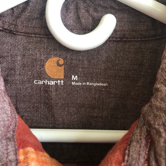 Mens’ Carhartt Hubbard Plaid Slim Shirt - Picture 4 of 8